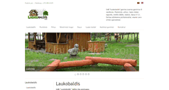 Desktop Screenshot of laukobaldis.com